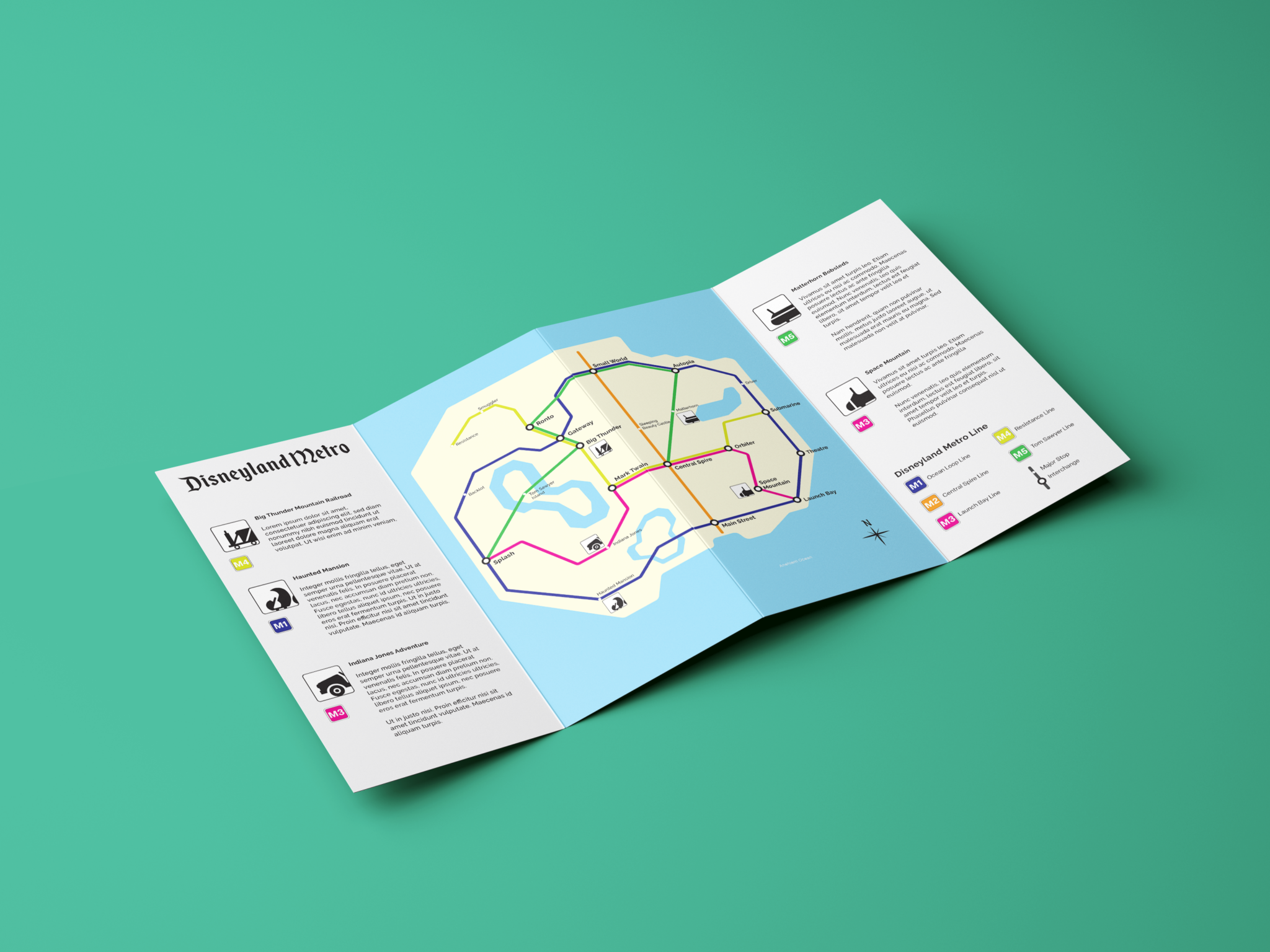Disneyland Metro map
